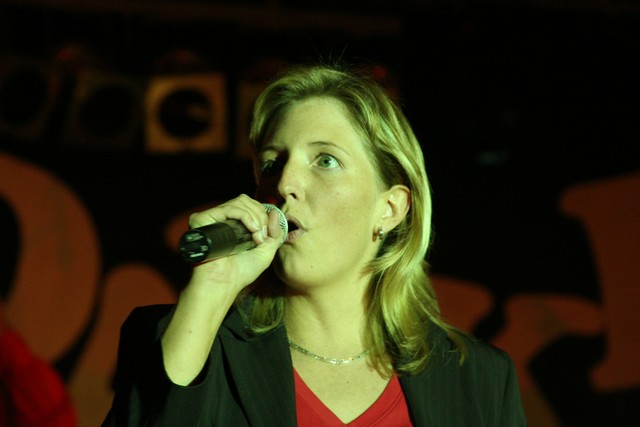 Moderatorin Katrin