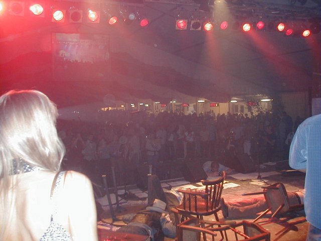 Nach der "Schiesserei" im Salon