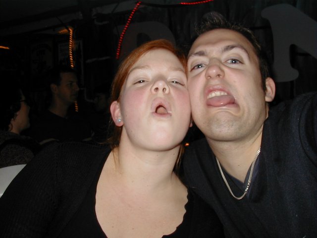 Nina und Daniel beim Grimassen schneiden