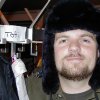 Thomas an seinem Platz in der Garderobe