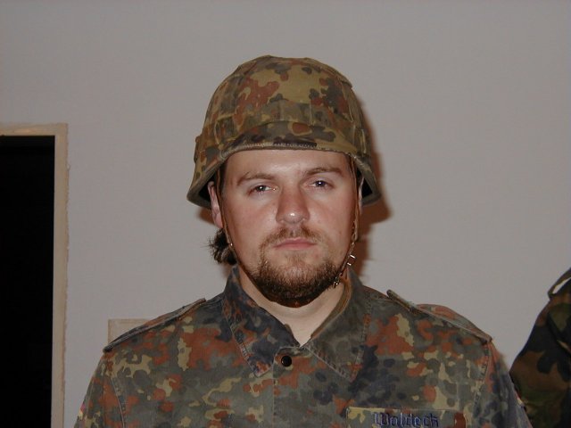 Thomas im Bundeswehr-Flecktarn