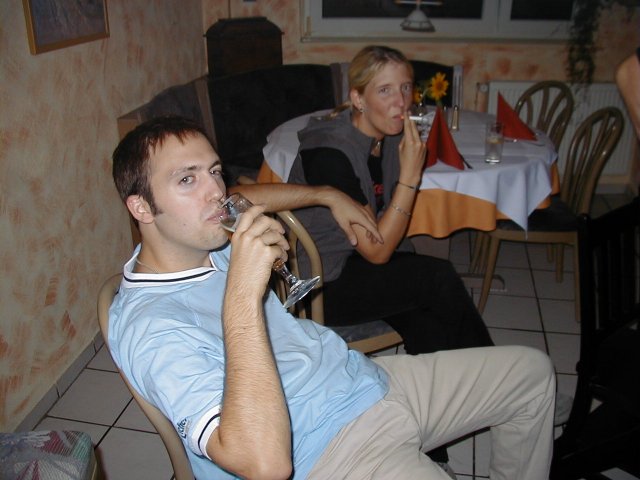 Daniel (vorne), Katrin (hinten)