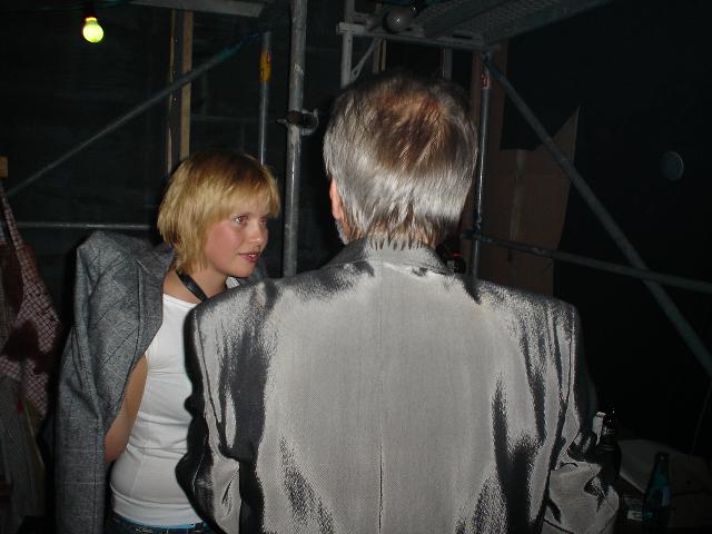 Nina und Thomas vor ihrem Auftritt