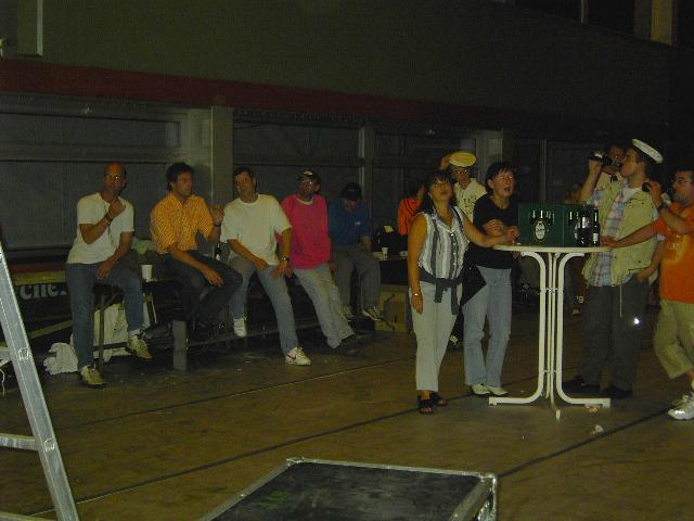 Zuschauer in der Halle